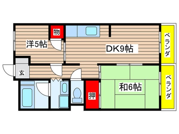 ヴィラセリーヌの物件間取画像